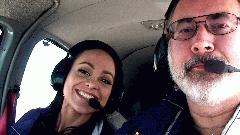 Kimberly Jones is the host of Bird's Eye View of the Gulf Coast - West, from AirWaveProductions.com DaveAndKimberlyInCockpit2.jpg