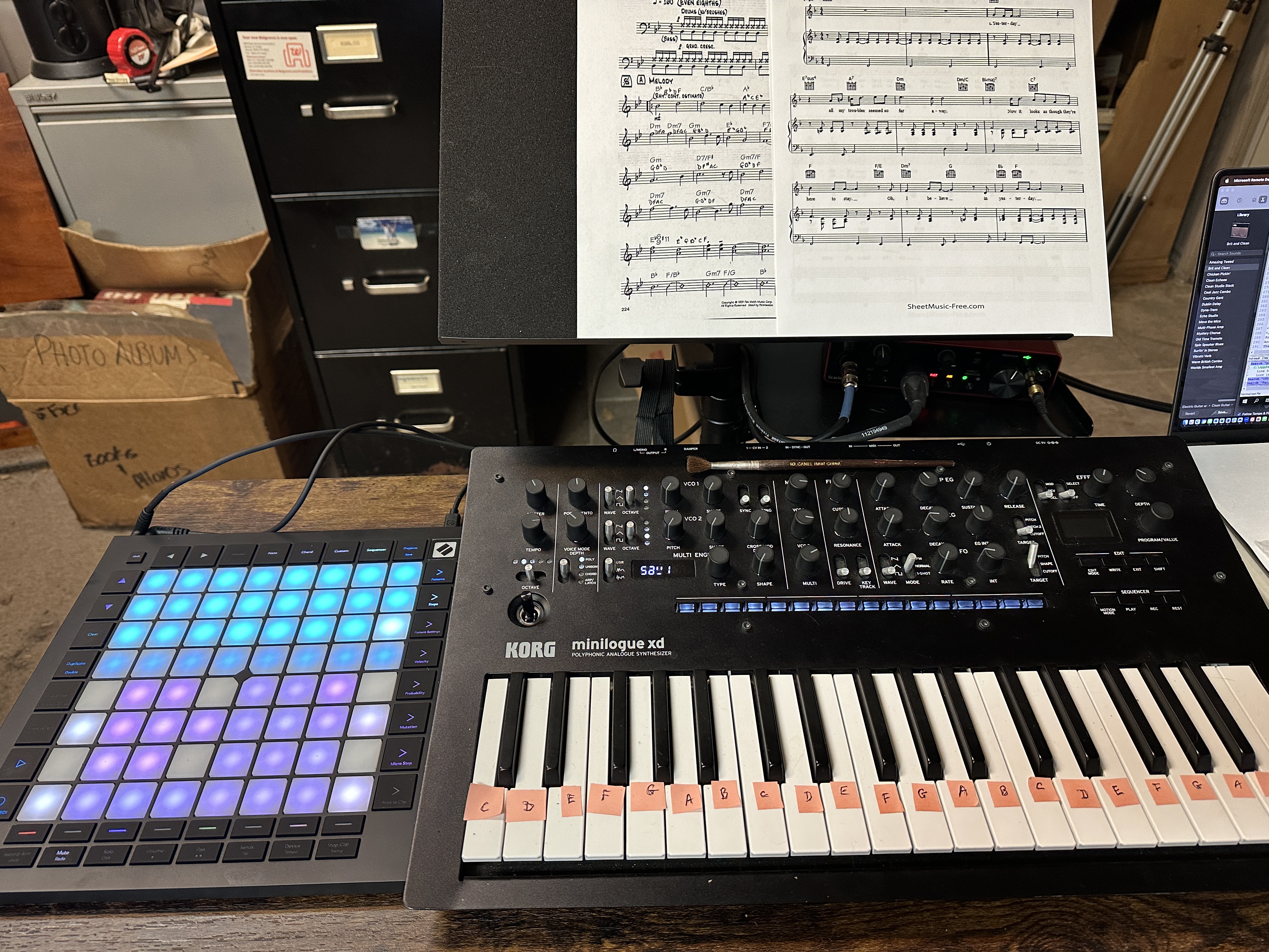 The Setup March 22, 2024 with the LaunchPad Pro and Minilogue