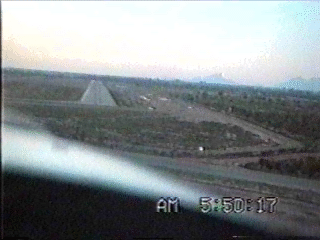 Cockpit view of Dragonfly landing